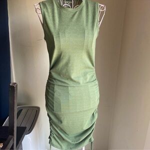 Shein Elegant Green Sleeveless Dress
